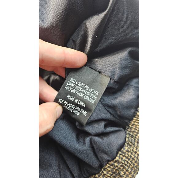 Footjoy Dryjoys Brown Houndstooth Vest Large L Windproof golf water resistant - Picture 5 of 7